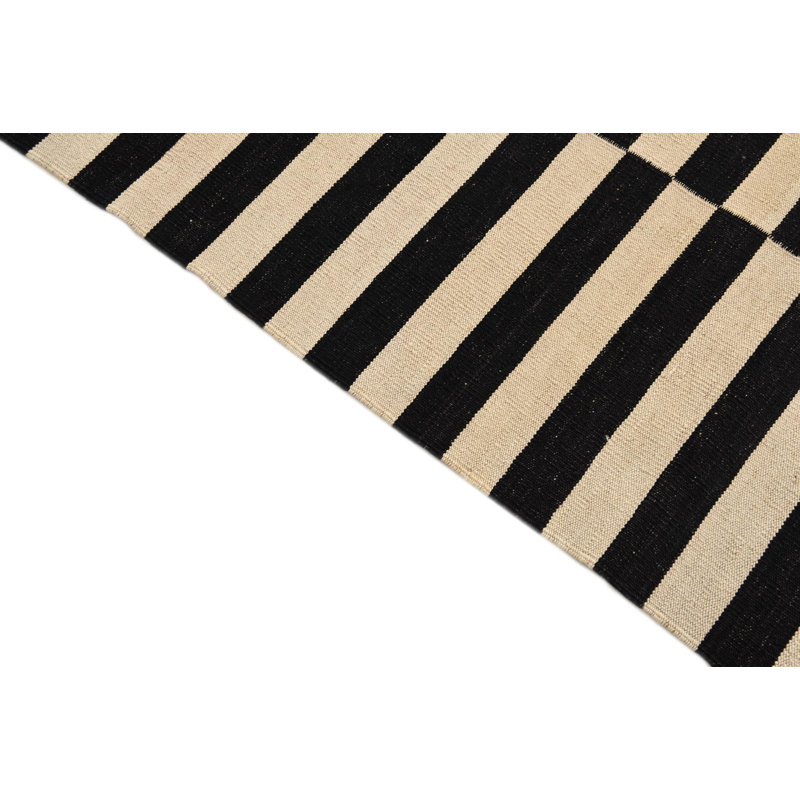 Tapis noir et blanc Parrett