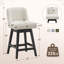 Tabouret de bar 360 ° avec structure en bois massif-265776867