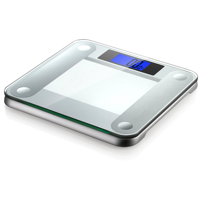 Precision II Bath Scale (440 lbs/200 kg), with Weight Change Detection and 50 gram Sensor Technology, Silver