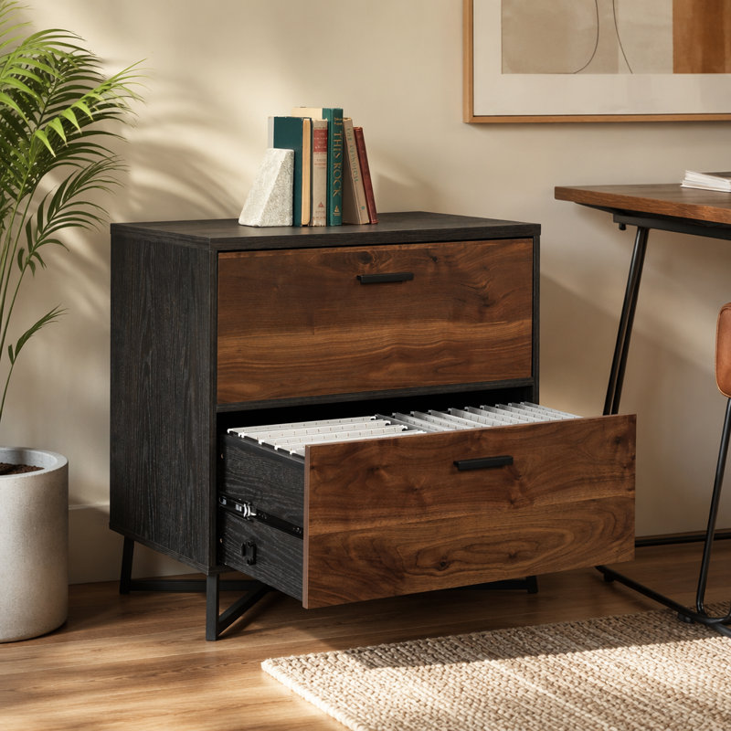 Lateral File, Dark Walnut finish