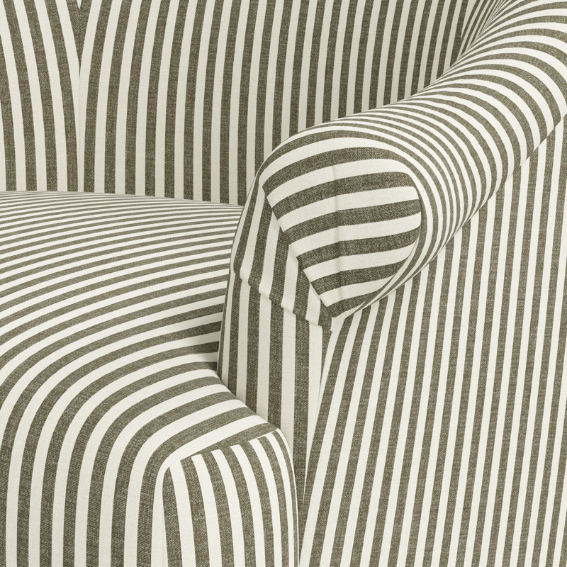 Marie Swivel Chair, Jane Stripe Laurel