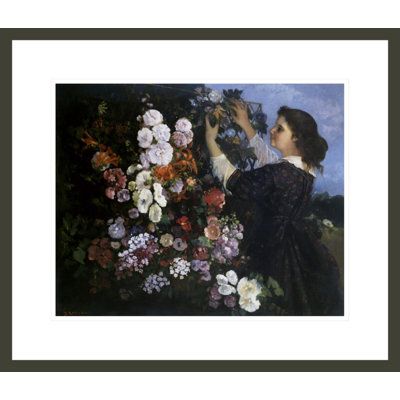 «The Trellis» par Gustave Courbet, impression giclée sur cadre