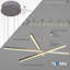Lustre intégré 3 lumières DEL 39,25 po Sirius-804345621