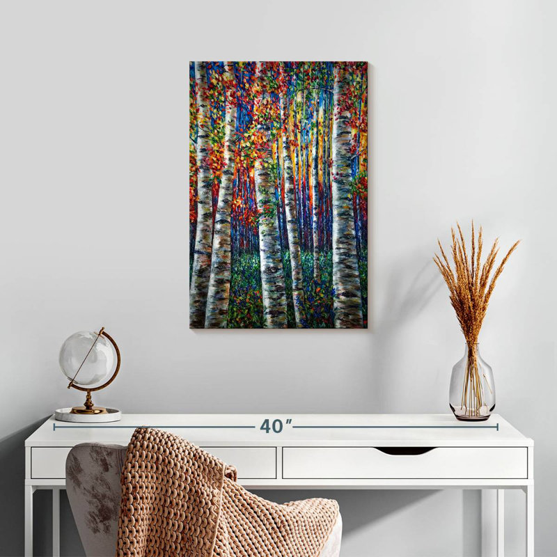 Harnek The Aspen Symphony Forest Impasto, H 24 po x l 16 po