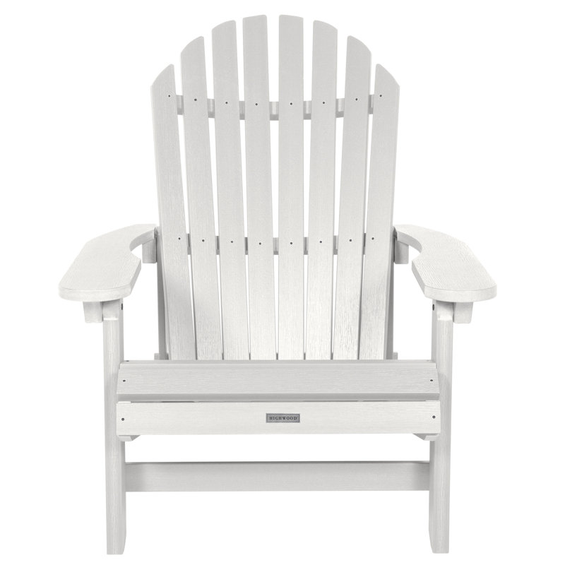 Chaise Adirondack en plastique Federigo, Blanc