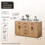 Ensemble de meuble-lavabo double 60 po Gavino-458687471-458687464
