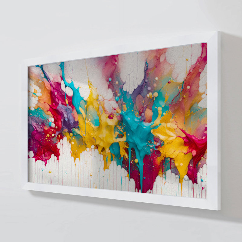 Jean 3: 3. «Born Again» par Mark Lawrence, reproduction, H 21,5 po x l 27,5 po x P 0,75 po, Acrylique encadré, Noir