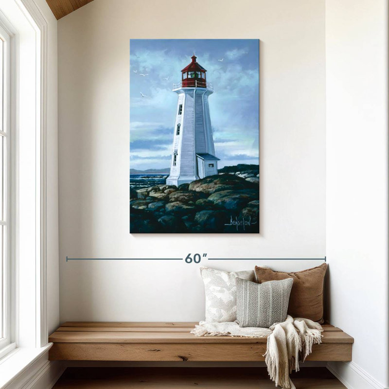 Lilie Peggy's Cove Lighthouse, 45" H x 30" W