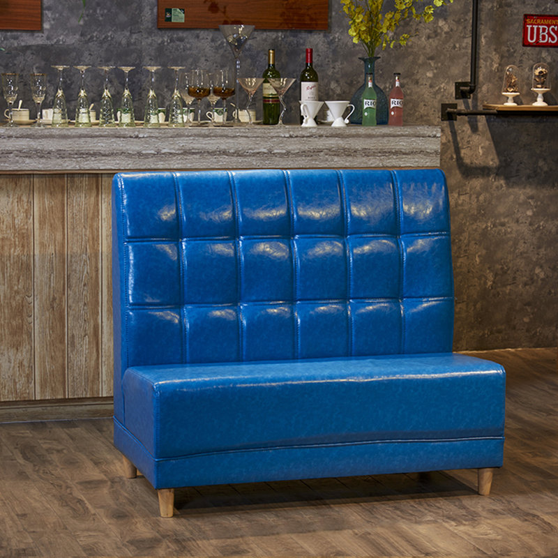 Bancs de restaurant rétro rétro, Bleu