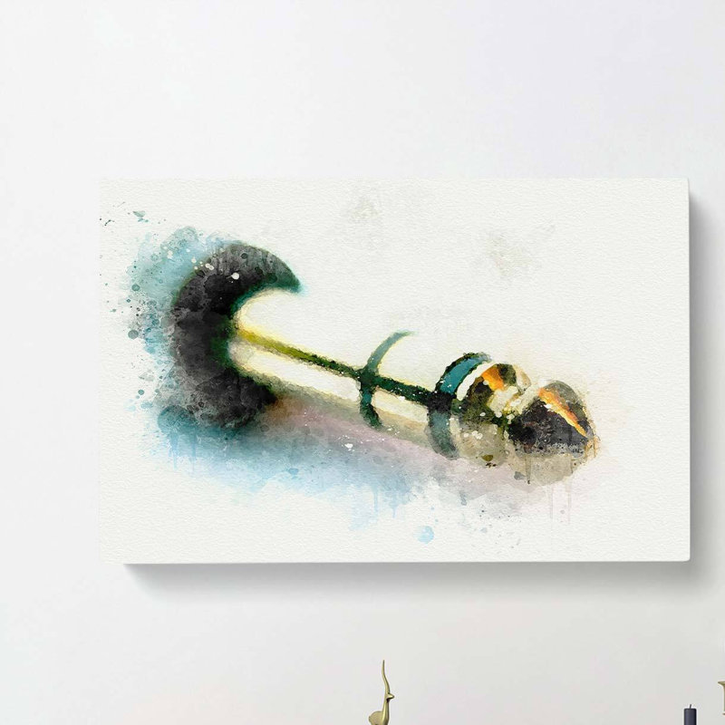 Audio Jack in Abstract - Wrapped Canvas, 50cm H x 76cm W x 3cm D