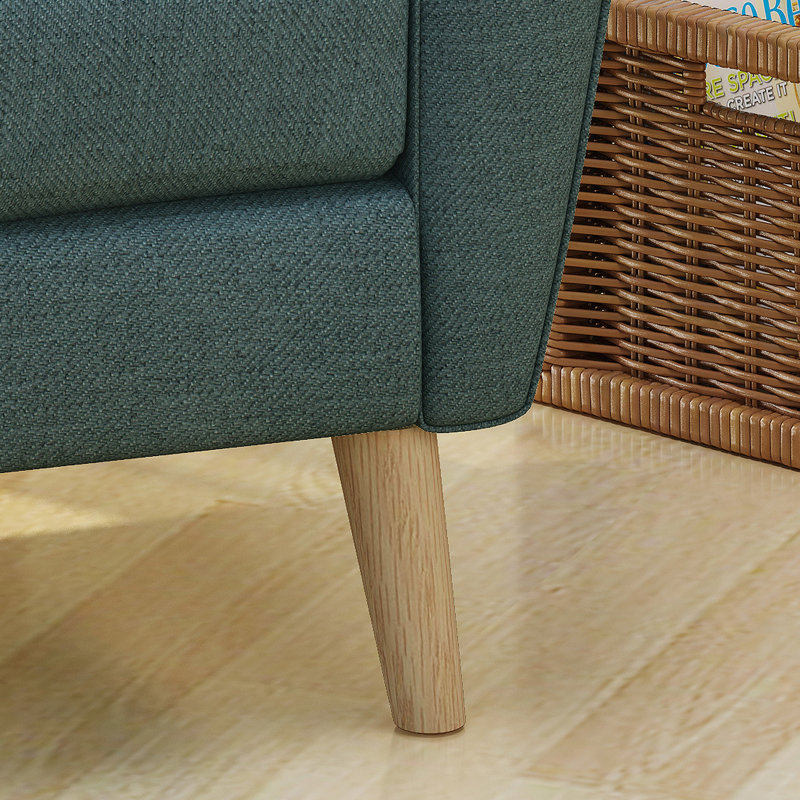 Fauteuil club Mid Century, Bleu