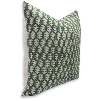 Block Print Throw Pillow Cover DTBLKTLSquare