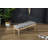 Habit Solid Wood Button Tufted Dining Bench, Grey
