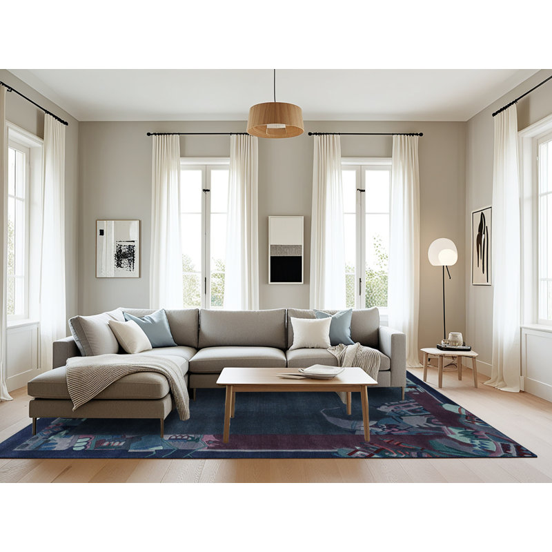 Abstract Indoor Rug, Rectangle 8' x 10'