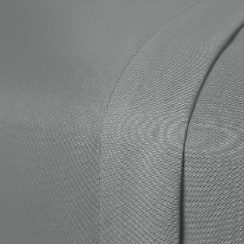 Microfiber Flat Sheet, Queen Flat Sheet, Silver Gray