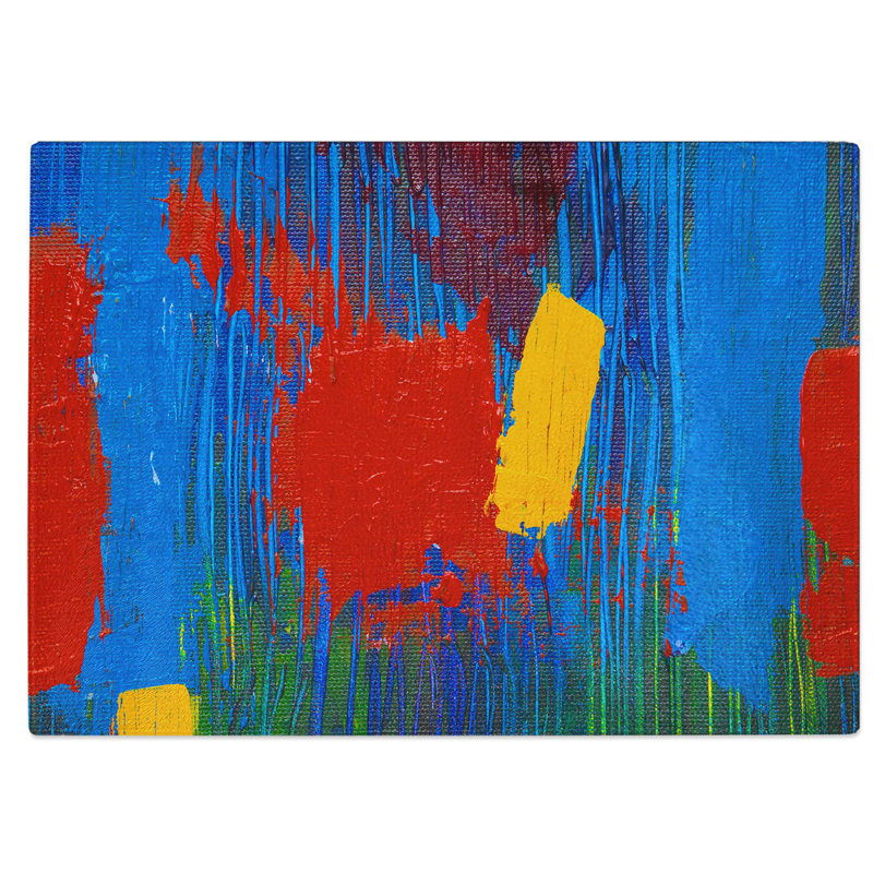 Tempered Glass Art Painting Vol.268 Chopping Board, 39 cm W x 28.5 cm L