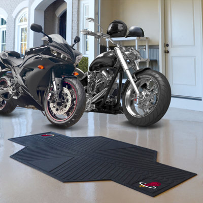 NBA Miami Heat Motorcycle Utility 82.5 in. x 42 in. Non-Slip Indoor Only Mat