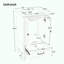 Meuble-lavabo blanc avec lavabo 20 po