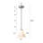1-light Mini Pendant With Pyramid Shaped Etched White Glass Shade-1489877369