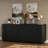 Ebern Designs 64" Vertical-Striped 4-Door Sideboard-1180795830