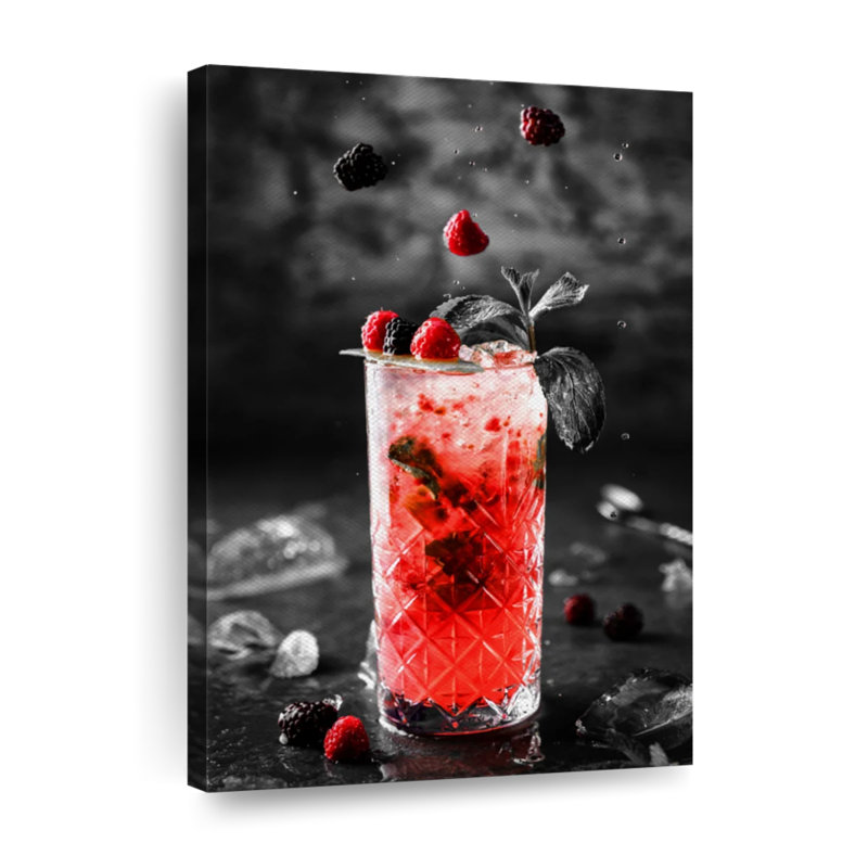 Pop Pop Berry Cocktail, H 24 po x l 16 po x P 1,25 po
