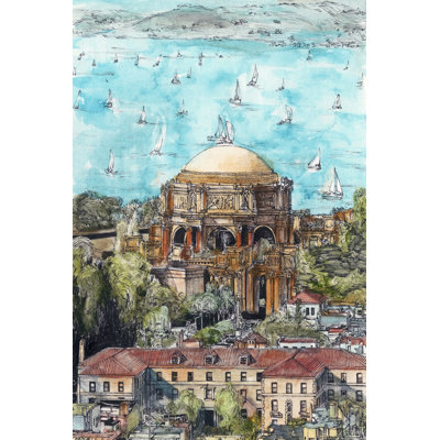 US Cityscape-San Francisco by Melissa Wang - Wrapped Canvas Print