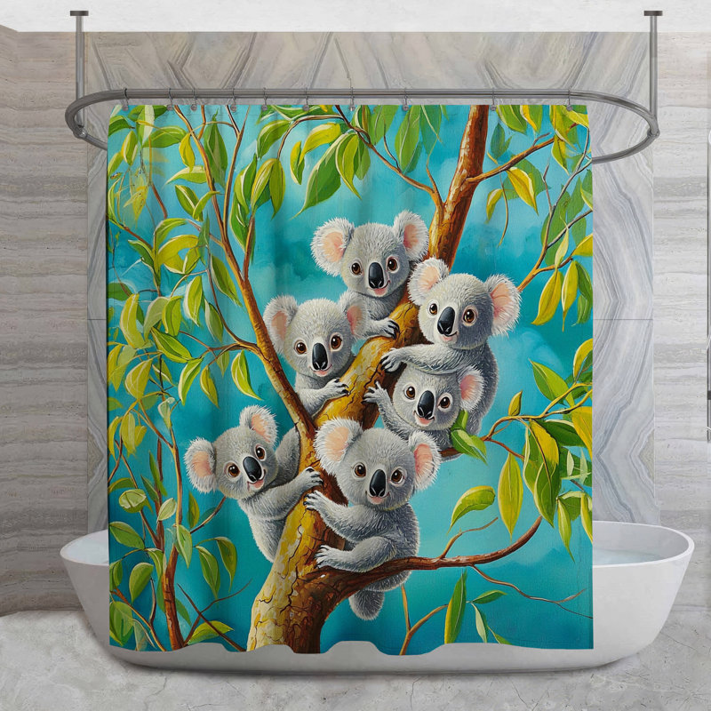 Rideau de douche Koalas, H 93 po x l 70 po