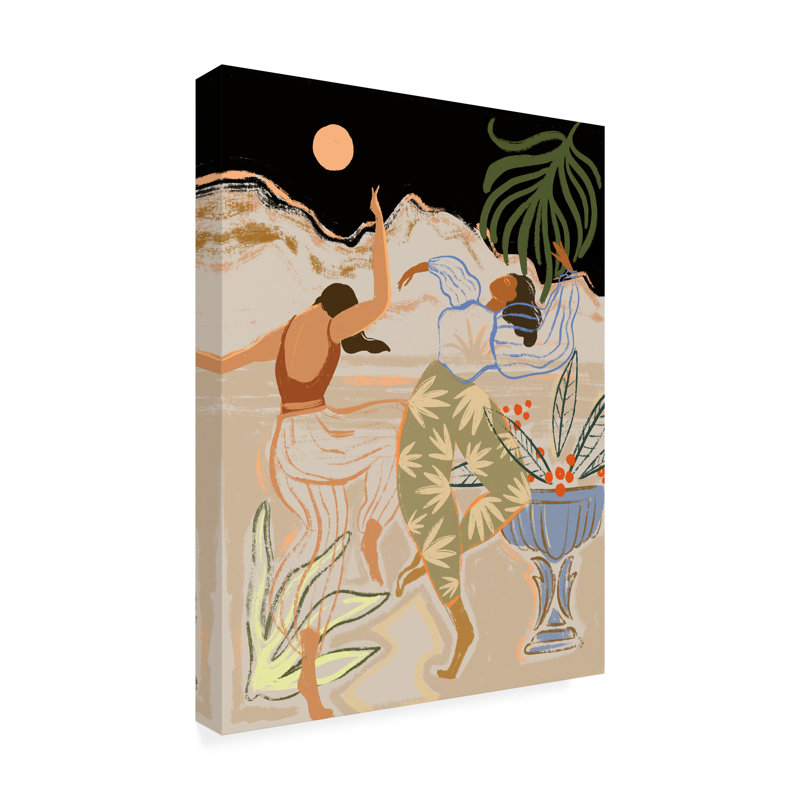 Moonlightdance sur toile par Arty Guava, H 32 po x l 24 po x P 2 po