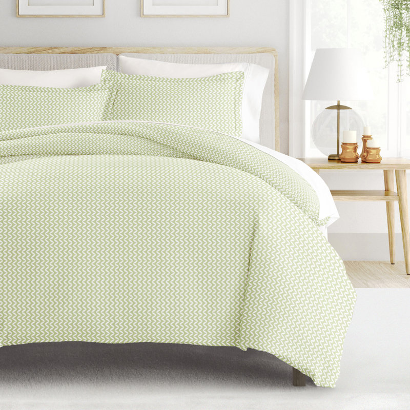 Becky Cameron™ Polyester Duvet Cover, King Duvet Cover + 2 King Shams, Sage