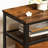 Hall Tree Entryway Storage Bench, Coat Rack Shoe Bench, Shoe Rack Organizer With Coat Hooks, 3-In-1 Design, Wooden Furniture With Metal Frame, Rustic Brown And Black