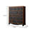 Simple Retro Brown Solid Wood Twelve-Drawer Chest-109583591