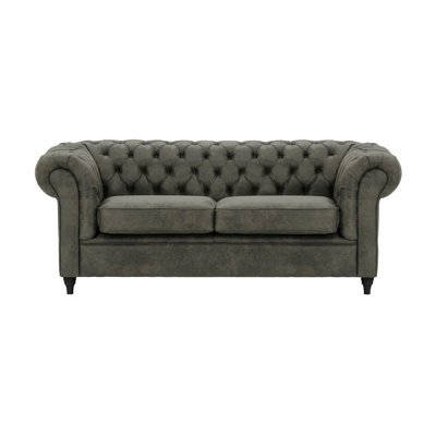 Littlehampton 3 Seater Faux Leather Chesterfield Sofa