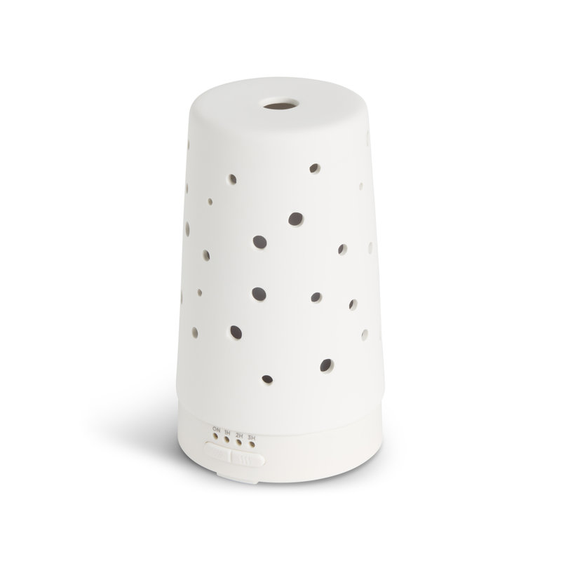 Cream Ceramic Ultrasonic Diffuser - 3.5X6.5In