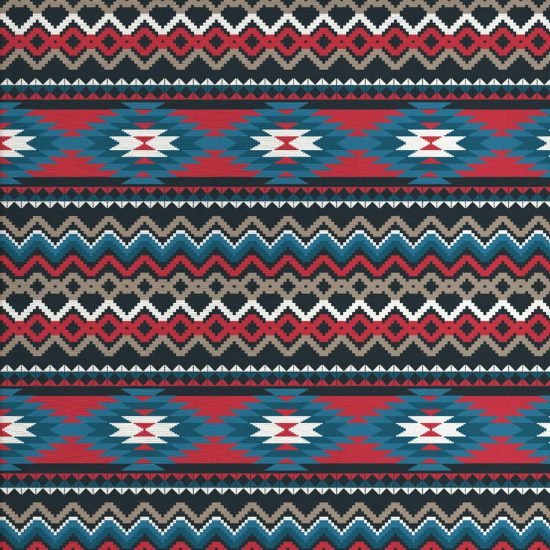 Tissu de folklore primitif, l 58 po x L 180 po