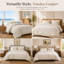Ensemble de housse de couette 100% coton avec taies décoratives, ensemble de literie toutes saisons respirant et doux, très grand-132971323-132971325