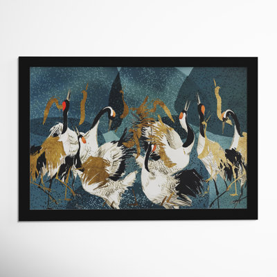 Crane Love Print by Oliver Gal