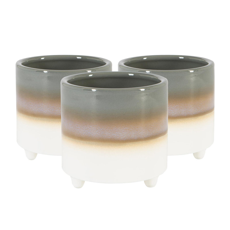 Ceramic Pot Planter, Grey