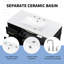 Meuble-lavabo autoportant de 36 po de largeur avec charnières à fermeture douce et tablette réglable-669620123