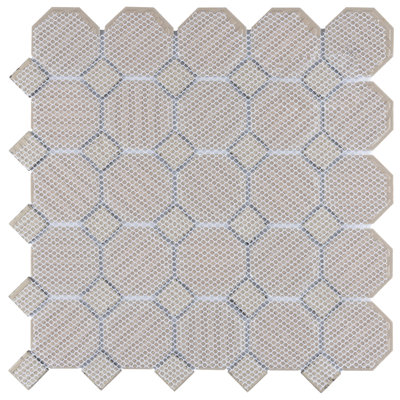 Metro Octagon 11-1/2 in. x 11-1/2 in. Porcelain Mosaic Tile