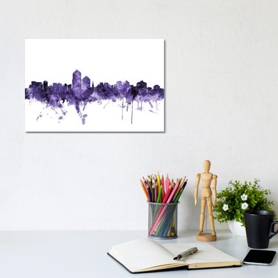 Albuquerque, New Mexico Skyline by Michael Tompsett - Wrapped Canvas Gallery-Wrapped Canvas Giclée