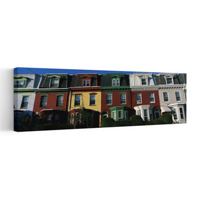 Row Houses Philadelphia Pa Abstract Contemporary Architecture City Wall Art