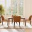 Modern Dining Wooden Chairs Side Chair with Curved Back-886306211