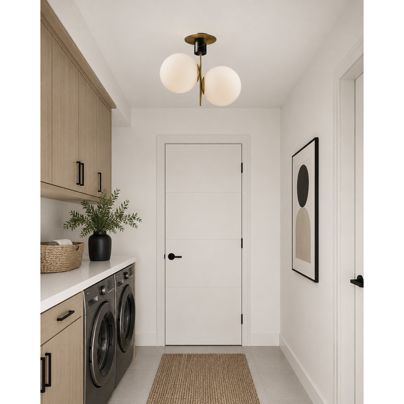 Drake Glass Semi Flush Mount