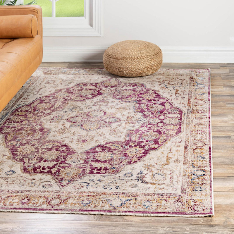 Tapis gris Canora Regalia Deepa, Rectangle 4 pi x 5 pi 10 po