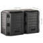 Composteur durable 100% polypropylène noir vidaXL-331108430