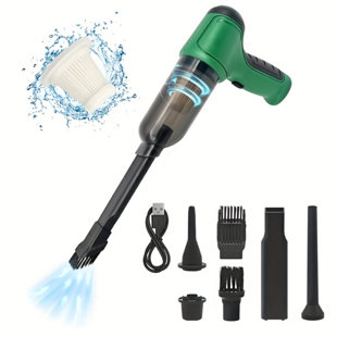 Cordless Handheld Vacuum Cleaner - Rechargeable Mini Vac For Car, Home, Desk & Office, Portable 3-in-1 Dust Cleaner