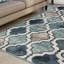 Tapis tissé à la machine Deep Royal Quatrefoil-2011401617