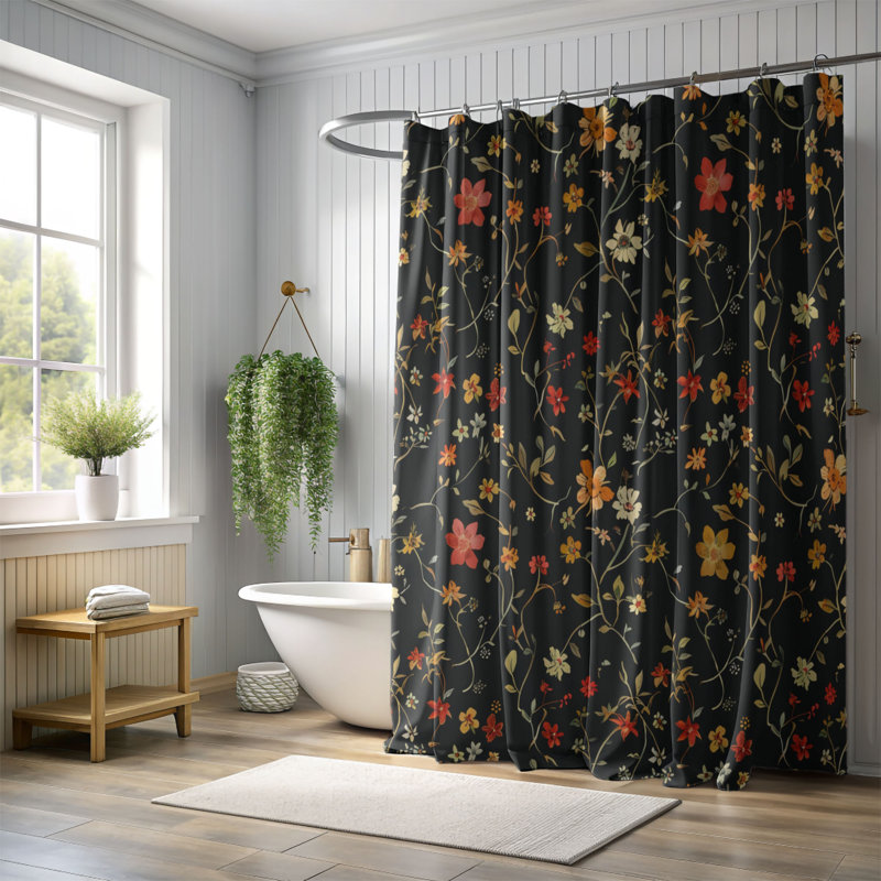 Rideau de douche foncé de qualité supérieure - jonquille foncée, H 74 po x l 71 po