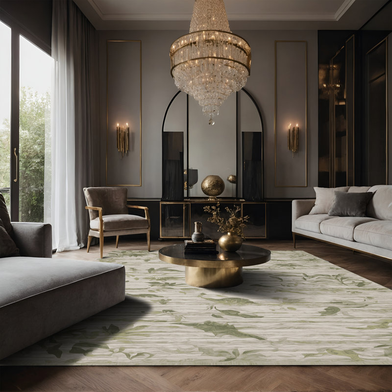Tapis gris soyeux et moelleux, Tapis de couloir 2 pi x 4 pi
