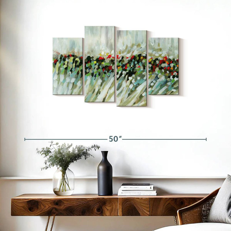 Tourbillons de coquelicots Avery, H 22 po x l 36 po